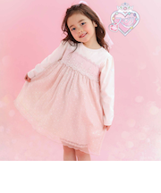 【スラプリ】キラキラチュールドッキングワンピース(80~130cm)