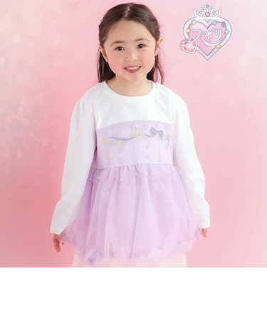 【スラプリ】バルーンチュールドッキングTシャツ(80~130cm)