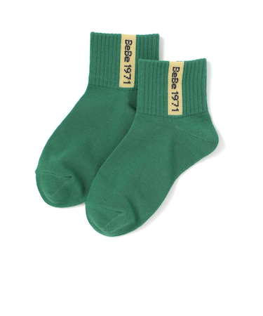 ネーム風配色ロゴクルーソックス(11~24cm)