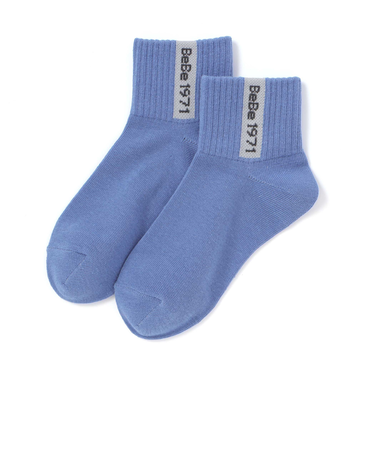 ネーム風配色ロゴクルーソックス(11~24cm)