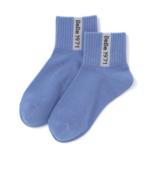 ネーム風配色ロゴクルーソックス(11~24cm)