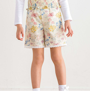 【お揃い】リップルマルシェフラワーショートパンツ(90~150cm)