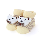 イチゴ・クマ・ハチモチーフ付きカップソックスベビー