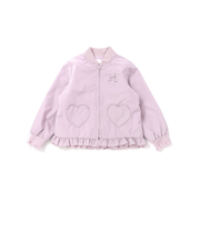 リボン刺しゅう裾フレアタフタブルゾン(90~130cm)