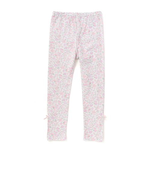 【お揃い】裾レースリボン付きベア天竺レギンス(80~130cm)