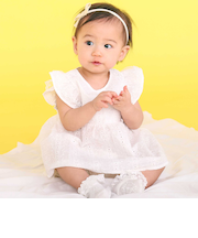 肩フリルワンピース＋ブルマ付きセットアップベビー(70~80cm)