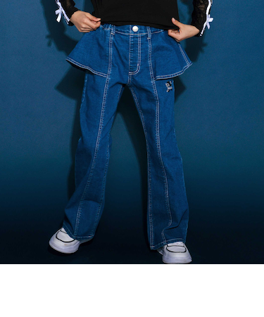 フリルストレッチデニムパンツ(110~150cm)