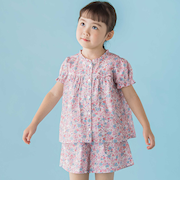 【店舗限定】花柄ブラウス+ショートパンツセットアップ(95~150cm)