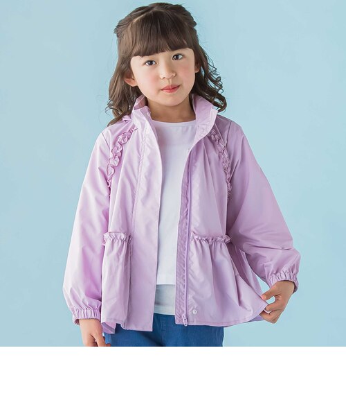 店舗限定】タフタメッシュフリルジャケット(95～150cm)｜ベベ