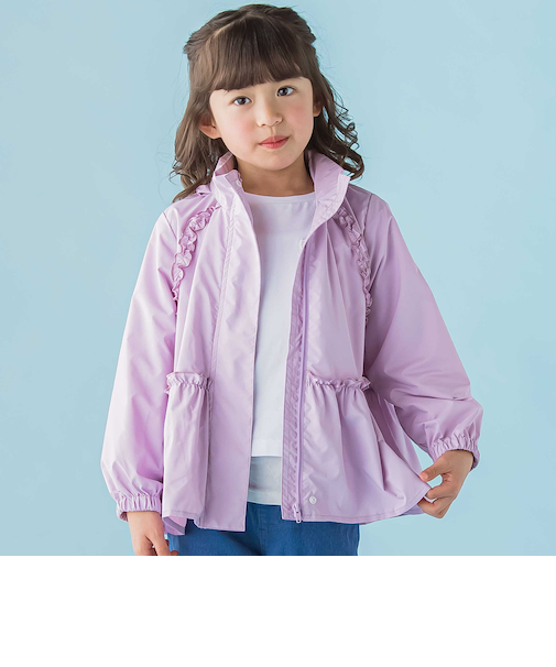 【店舗限定】タフタメッシュフリルジャケット(95～150cm)