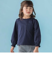 【店舗限定】天竺花レースポケットロングTシャツ(95~150cm)