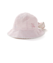 日よけ＆レース付き帽子ベビー(46~48cm)