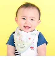 【お揃い】モチーフ総柄ガーゼハンカチスタイベビー