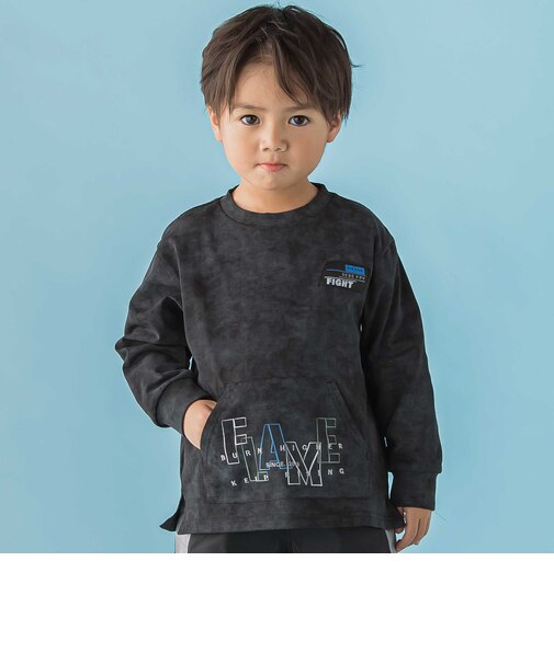 【店舗限定】カンガルーポケットロングTシャツ(95～150cm)