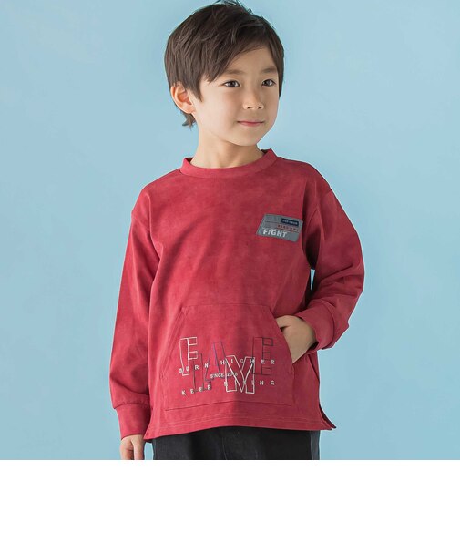 【店舗限定】カンガルーポケットロングTシャツ(95～150cm)