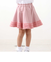 【店舗限定】裾フリルインナーパンツ付きフレアスカート(100～150cm)