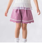 【店舗限定】裾はしごレースキュロット(95～160cm)