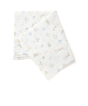 【お揃い】モチーフ総柄ガーゼおくるみベビー