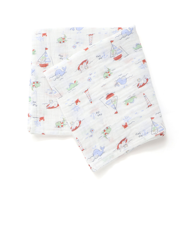 【お揃い】モチーフ総柄ガーゼおくるみベビー