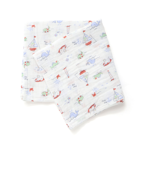 【お揃い】モチーフ総柄ガーゼおくるみベビー