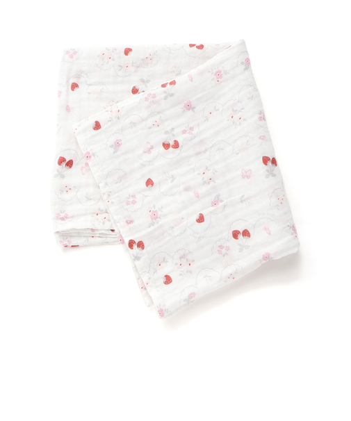 【お揃い】モチーフ総柄ガーゼおくるみベビー