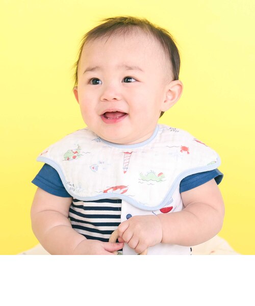 お揃い】モチーフ総柄ガーゼスタイベビー｜ベベ オンライン ストアの