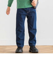 ジョグデニムステッチロゴストレッチロングパンツ(90~160cm)