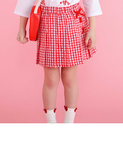 【お揃い】チェックプリーツスカパン(90~130cm)
