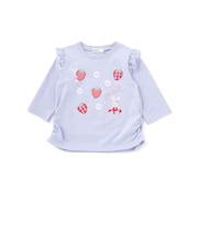 肩フリル7分丈天竺Tシャツ(80~130cm)