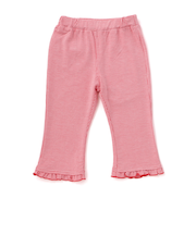 裾フリル7分丈デニムニットチェックレギンス(80~120cm)