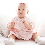 【お揃い】ガーゼアニマルプリントカシュクールスーツ(70~90cm)