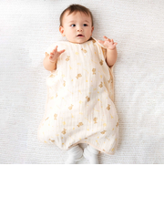 【お揃い】ガーゼアニマルプリントスリーパー(50~90cm)