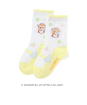 【シナモロール/ポムポムプリン×SLAPSLIP】履き口スカラップソックス(13~21cm)