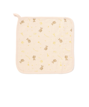 【お揃い】ガーゼアニマルプリントハンドタオル