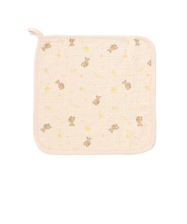 【お揃い】ガーゼアニマルプリントハンドタオル