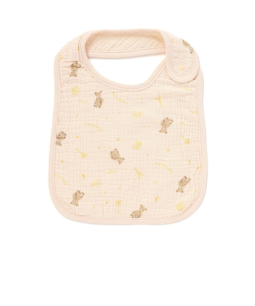 【お揃い】ガーゼアニマルプリントスタイ