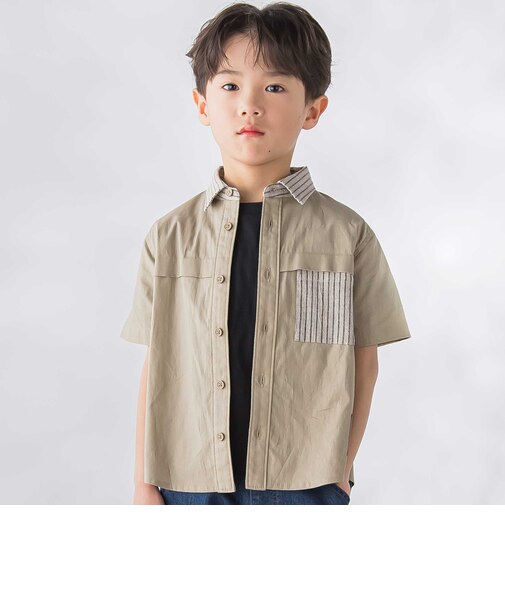 ストライプ組み合わせシャツ(95~150cm)