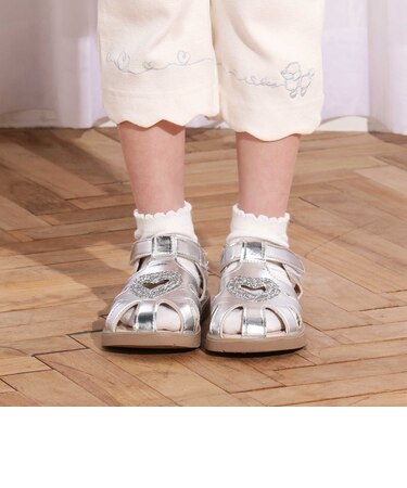 ハートラメグルカサンダル(14~18cm)