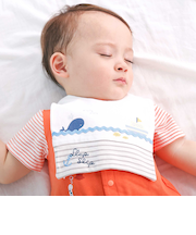 【マリンシリーズ】イカリ刺しゅうスタイベビー