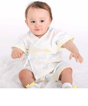 【お揃い】クマ&木馬モチーフ総柄甚平ベビー(70~80cm)