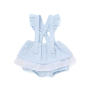 【マリンシリーズ】段フリルサスペンダー付きブルマベビー(70~80cm)