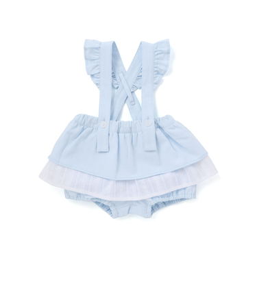 【マリンシリーズ】段フリルサスペンダー付きブルマベビー(70~80cm)