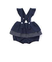 【マリンシリーズ】段フリルサスペンダー付きブルマベビー(70~80cm)