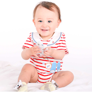 【マリンシリーズ】コンパス+望遠鏡モチーフセーラーボディミニベビー(70~80cm)