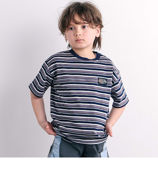 切り替えビッグシルエット半袖Tシャツ(110~150cm)