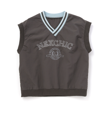 Vネックタフタプルオーバーベスト(110~150cm)