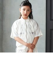 メッシュ切り替えタフタジップアップジャケット(110~150cm)