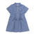 プリンセスラインレースアップデニム＆ツイルワンピース(110~150cm)