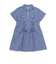 プリンセスラインレースアップデニム＆ツイルワンピース(110~150cm)