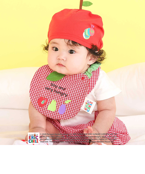 【絵本コラボ-はらぺこあおむし-】無地&チェック柄スタイベビー